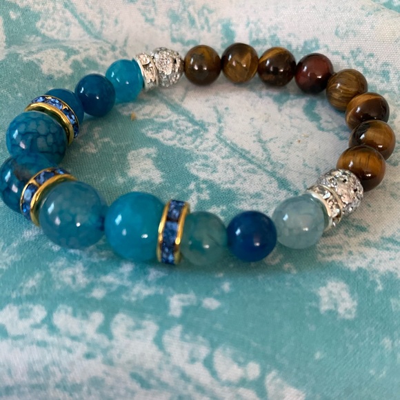 NWOT❤️Gemstones💎 Bracelet / energy Beads NEW - Picture 2 of 3